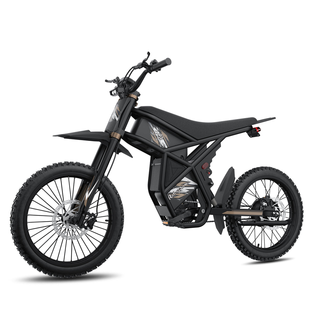 Riding Times GT73 Pro electric motorbike - detail view of components and build quality