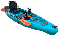 Reel Yaks - 10.8ft Rapido Modular Fin Drive Pedal Fishing Kayak | 440lbs Capacity | 2 Piece