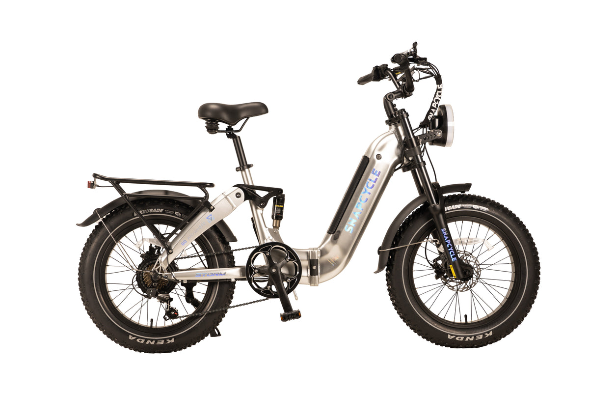Snapcycle Storm electric fat tire folding e-bike - hero shot