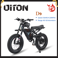 DITON D9 1500W fat tire e-bike - studio shot