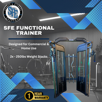 SFE Selectorized All-in-One Functional Trainer Home Gym 2x250lb Weight Stacks