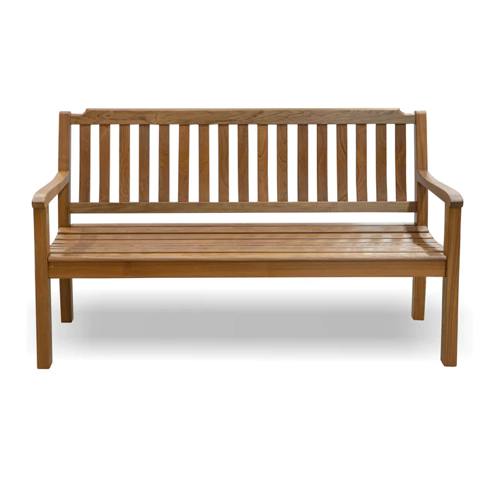 Whitecap Premium Grade Teak Garden Bench 60 inch front view