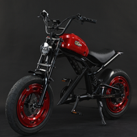 Diton H1 Electric Motorcycle side profile view showing Harley-inspired cruiser design