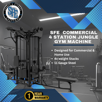 SFE Selectorized 4 Station Jungle Gym Machine with 4x Weight Stacks