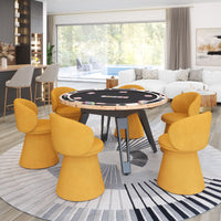 Zuo Mod Burl 2 in 1 Game Table - Poker Table and Dining Table Combo