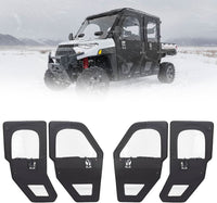 Kemimoto UTV Full Doors with Steel Frame for Polaris Ranger CREW XP 1000 2019-2026 - Complete 4-Door Set