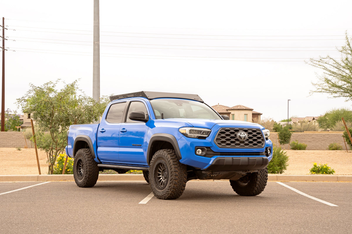 2016-2023 Toyota Tacoma Rago Fabrication Roof Rack installed - full side view