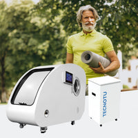 TecnoSit Ultra 2.0ATA hard shell hyperbaric oxygen chamber exterior view