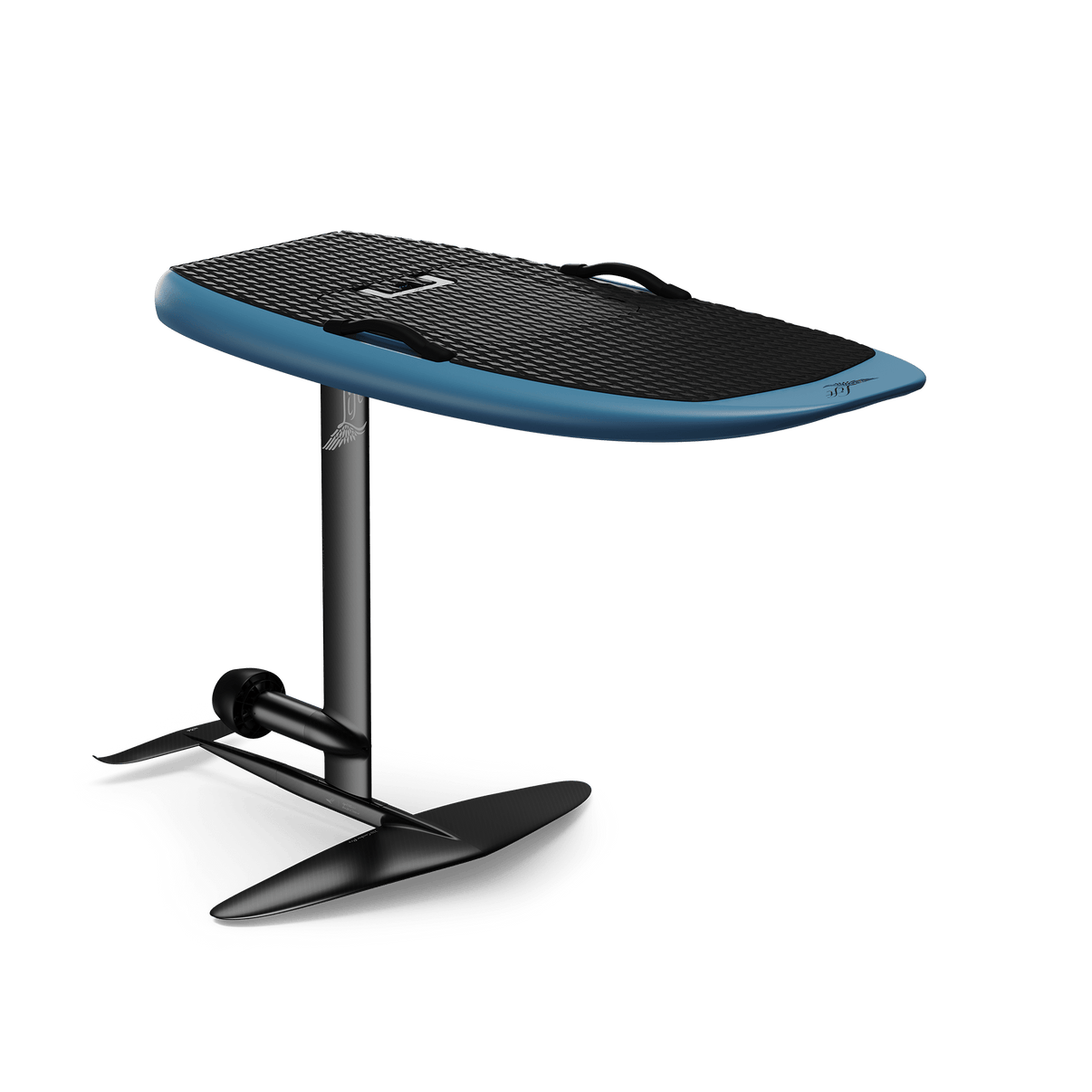 Lift Foils 4'9 LIFT5 Sport eFoil in Steel Blue - full package isometric view