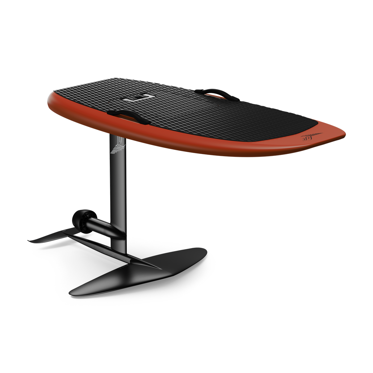 Lift Foils 5'4 LIFT5 Cruiser eFoil Red Rock package iso view with shadow