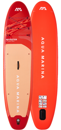 Aqua Marina Monster 12' Paddle Board - SUP with Aluminum SPORTS III Paddle and Safety Leash