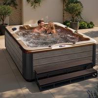 American Spas AMZ740L Lounger Spa in Champagne Dreams interior - environment lifestyle view