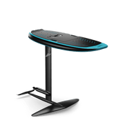 Lift Foils 4'3 LIFTX eFoil complete package in Spark Blue finish - isometric view with shadow