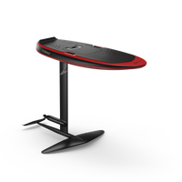 Lift Foils Florence 4'7 LIFTX eFoil in Florence Red - hero shot full board view