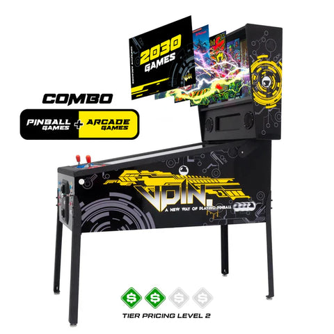Image of The Pincade Combo by Creative Arcades | Pinball & Arcade All-In-One Machine | 2 Player