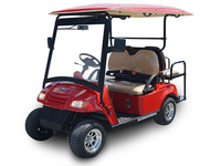 MotoEV Electro Neighborhood Buddy 4 Passenger Back-to-Back Street Legal Golf Cart - front view