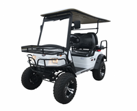 MotoEV Electro Neighborhood Buddy 4 Passenger Back to Back Highriser Street Legal Golf Cart - front view