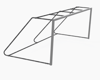 Extra Heavy-Duty NCAA Soccer Goal 8x24 Aluminum Portable - PW Athletic Model 2235-00A