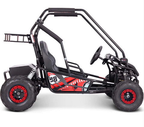 Image of MotoTec Mud Monster XL Kids Electric 60v 2000w Go Kart Full Suspension Red