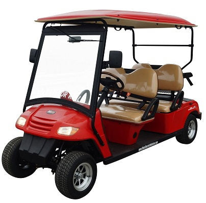 MotoEV 4 Passenger Forward Facing Street Legal Golf Cart - main view