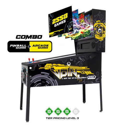 Image of The Pincade Combo by Creative Arcades | Pinball & Arcade All-In-One Machine | 2 Player
