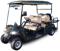 MotoEV 6 Passenger Back to Back Street Legal Electric Golf Cart - front view