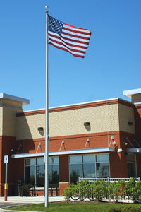 Eder Flag 25ft Hurricane Flagpole with external halyard and cleat system