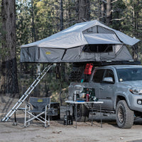 Smittybilt Gen2 Overlander XL Rooftop Tent in gray, hero product view
