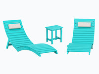 AquaCurve™ AquaWave Pre-Assembled Folding Pool Lounge Chair for Tanning Ledge