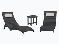 AquaCurve™ AquaWave Pre-Assembled Folding Pool Lounge Chair for Tanning Ledge