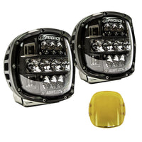 RIGID Industries Adapt XP Extreme Powersports LED Light Pod Pair with amber light cover