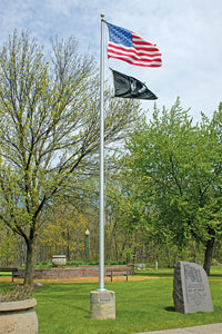 Eder Flag 30ft Heavy Duty External Halyard Flagpole EC30 full view