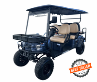 MotoEV 6 Passenger Highriser Street Legal Golf Cart front three-quarter view
