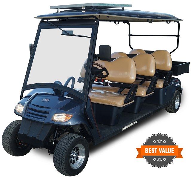 MotoEV Electro Neighborhood Buddy 6 Passenger Street Legal Golf Cart - product image