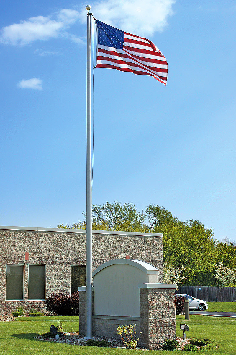 Eder Flag 35ft Premium Flagpole ECX35 - External Halyard, full pole view