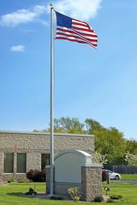 Eder Flag 35ft Premium Flagpole ECA35 with External Halyard - Satin finish