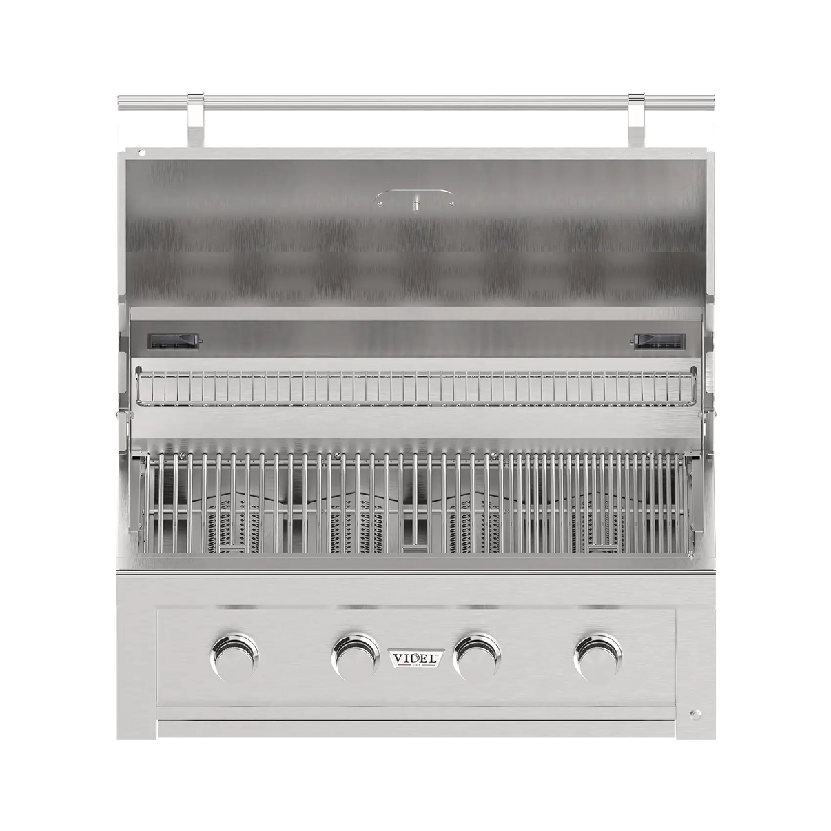 Videl 36-inch 4-Burner Built-In Grill front view open lid
