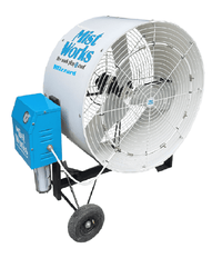 Mist Works “Blizzard” Portable High-Pressure 36″ Industrial Mister Fan