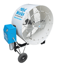 Mist Works “Hurricane” Portable Mid Pressure 36″ Industrial Mister Fan