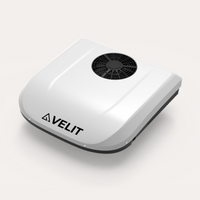 Velit 3000R 24V Rooftop Air Conditioner - White finish, exterior rooftop view