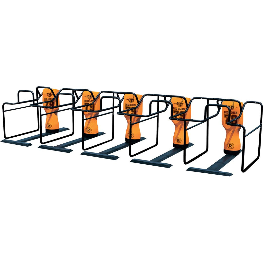 Rogers Athletic 5-Man Speed Chute Package - full view of the football chute system