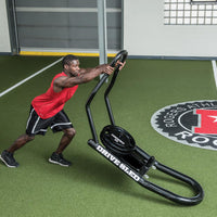 Rogers Athletic Drive Sled - full view hero shot, 66-inch football blocking training sled