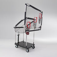 Rogers Athletic Combo Passing Trainer full view - 3-in-1 football throwing net with adjustable target