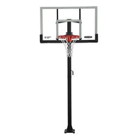 Lifetime Crank Adjust Bolt Down Basketball Hoop (54-Inch Tempered Glass)
