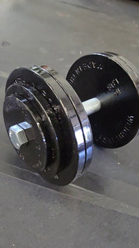 Standard 1" Cast Iron Machined Loadable Dumbbell Sets by Weight It Out