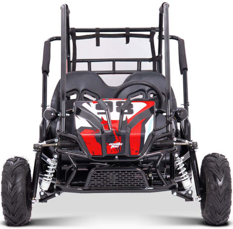 Image of MotoTec Mud Monster XL Kids Electric 60v 2000w Go Kart Full Suspension Red