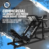 SFE Plate Loaded 45° Leg Press & Hack Squat Machine