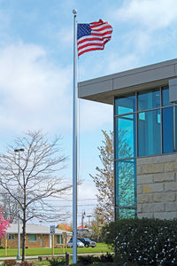 Eder Flag EC45 45-foot heavy duty aluminum flagpole - full view