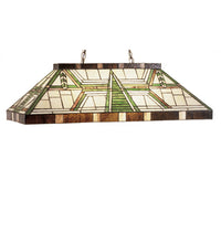 Meyda 39" Dana House Mission Style Oblong Pendant Light in Mahogany Bronze - hero view