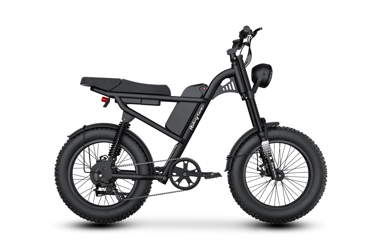 Z8 Moped-Style Electric Bike - angled product view showing fat tires and frame